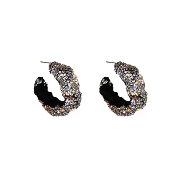 New Sterling silver diamond earrings - Picture 4 of 4